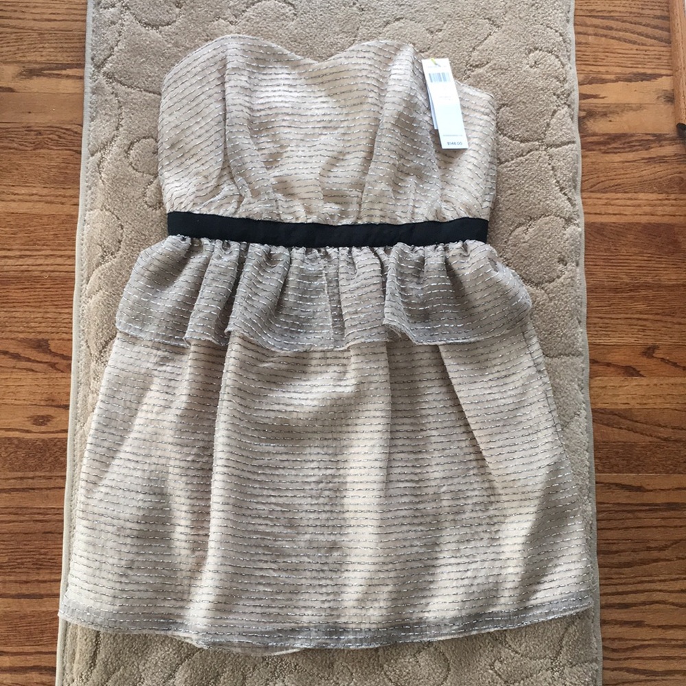 BCBG Strapless Cocktail Dress